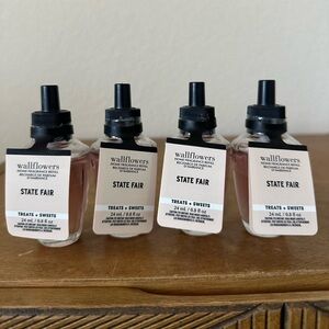 4X bath and body works STATE FAIR wallflower scent refills NEW